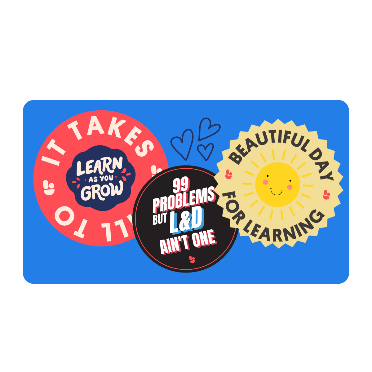 Laptop stickers to lift your L&D spirit!